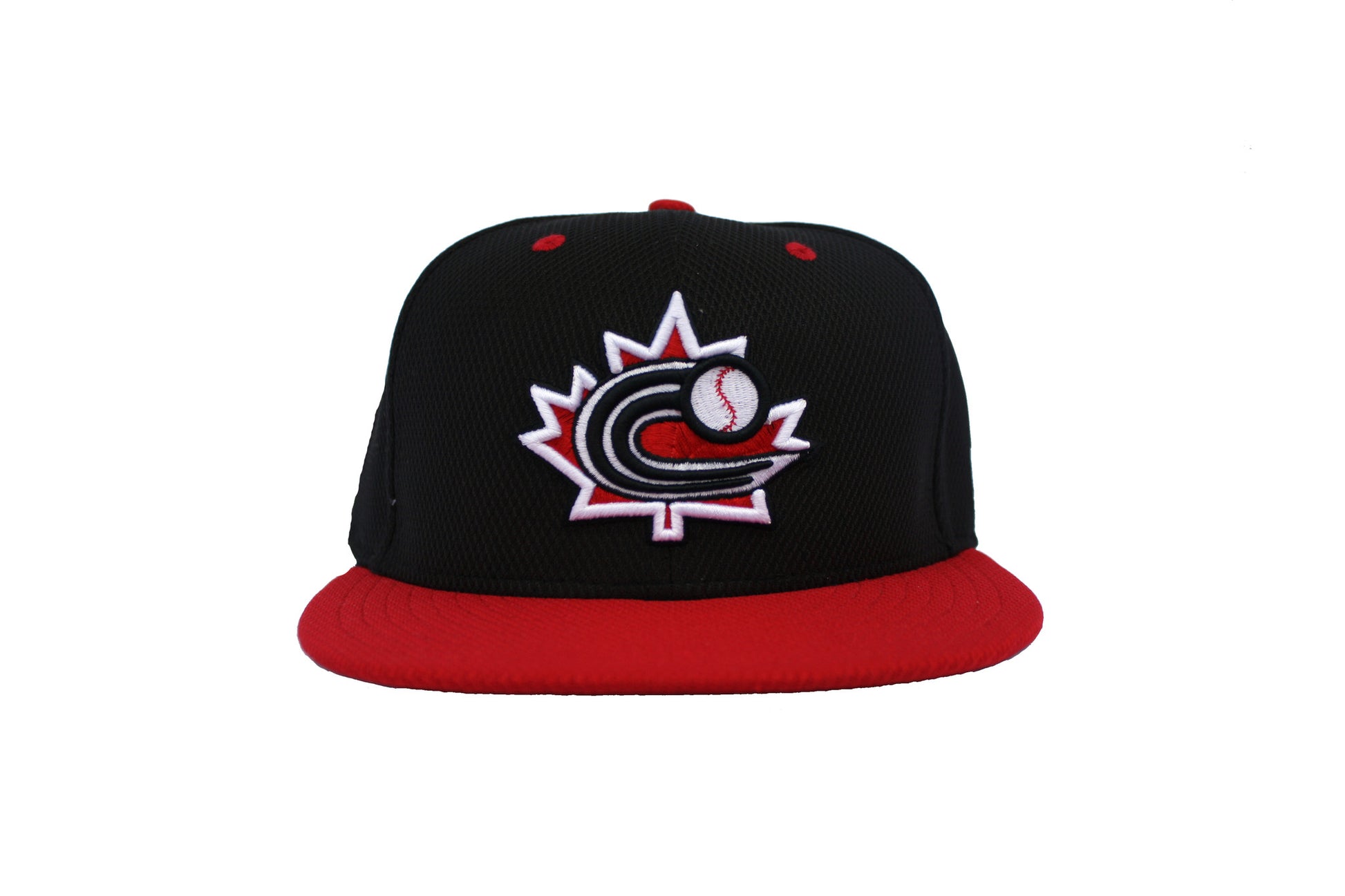 Baseball Canada Low Profile Fitted Diamond Era Cap - Black|Casquette Baseball Canada Noire