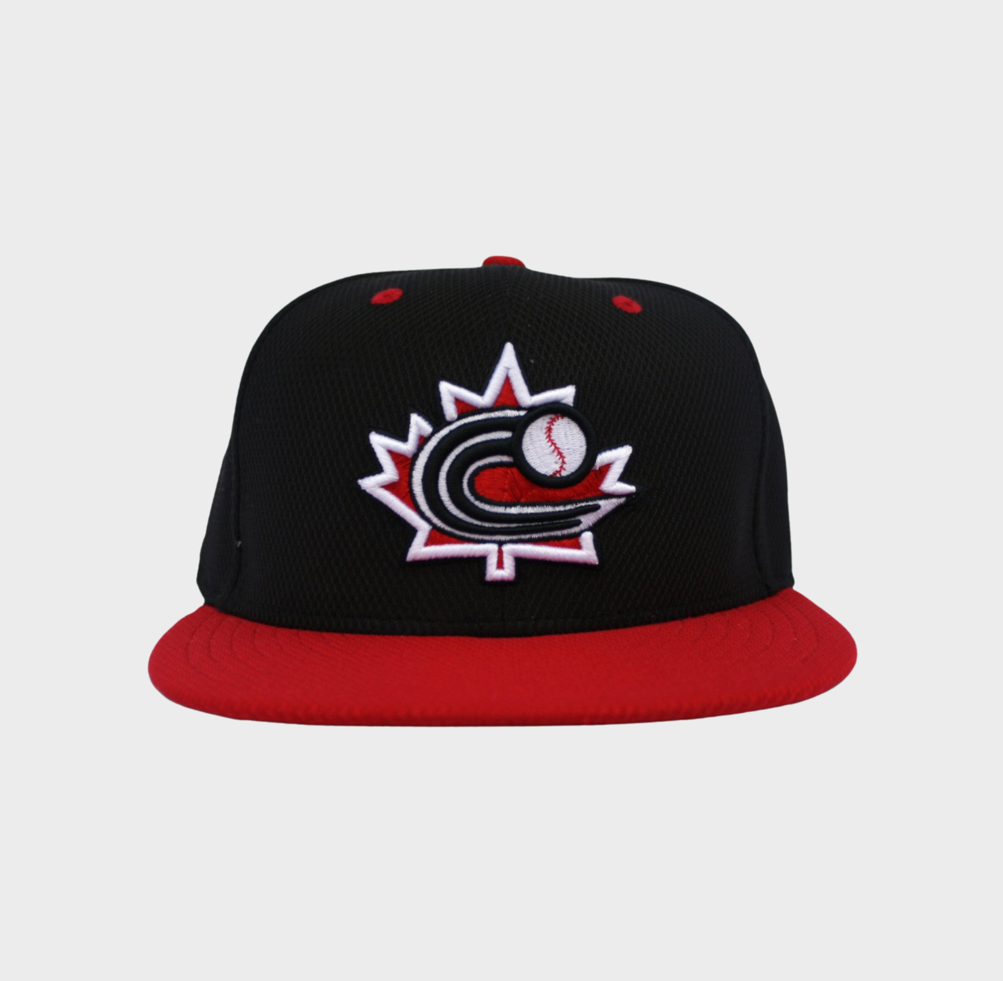 Baseball Canada Low Profile Fitted Diamond Era Cap - Black|Casquette Baseball Canada Noire