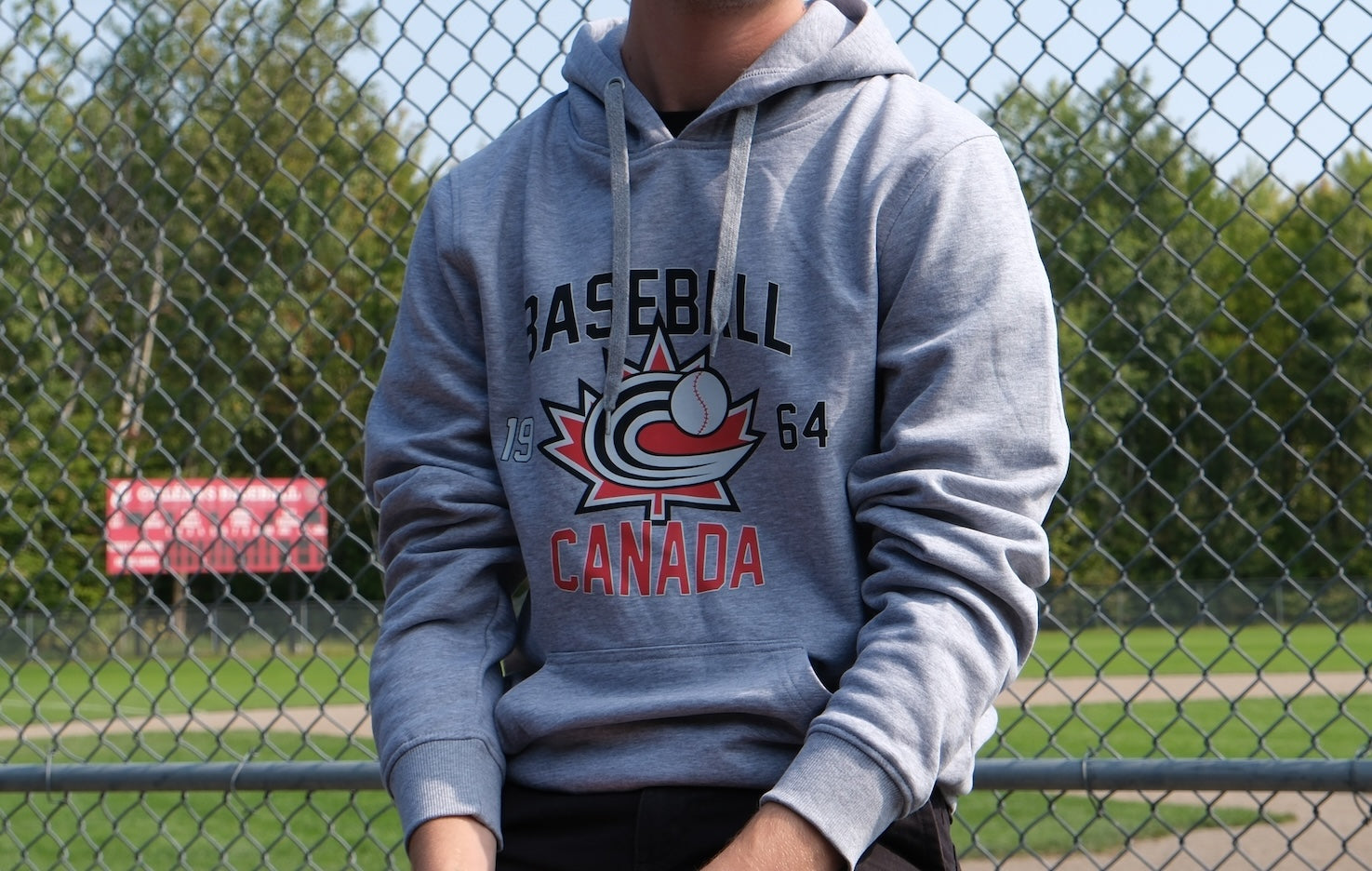 Grey Retro Hoodie