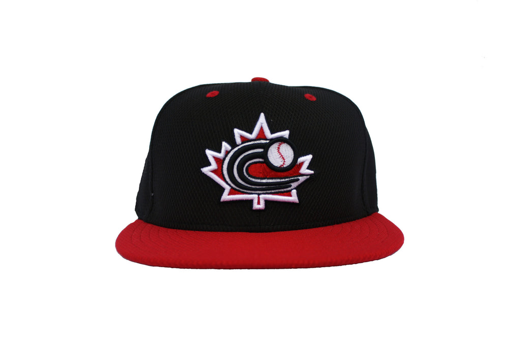 Baseball Canada Low Profile Fitted Diamond Era Cap - Black|Casquette Baseball Canada Noire