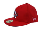 Baseball Canada Low Profile Fitted Diamond Era Cap - Red|Casquette Baseball Canada Rouge